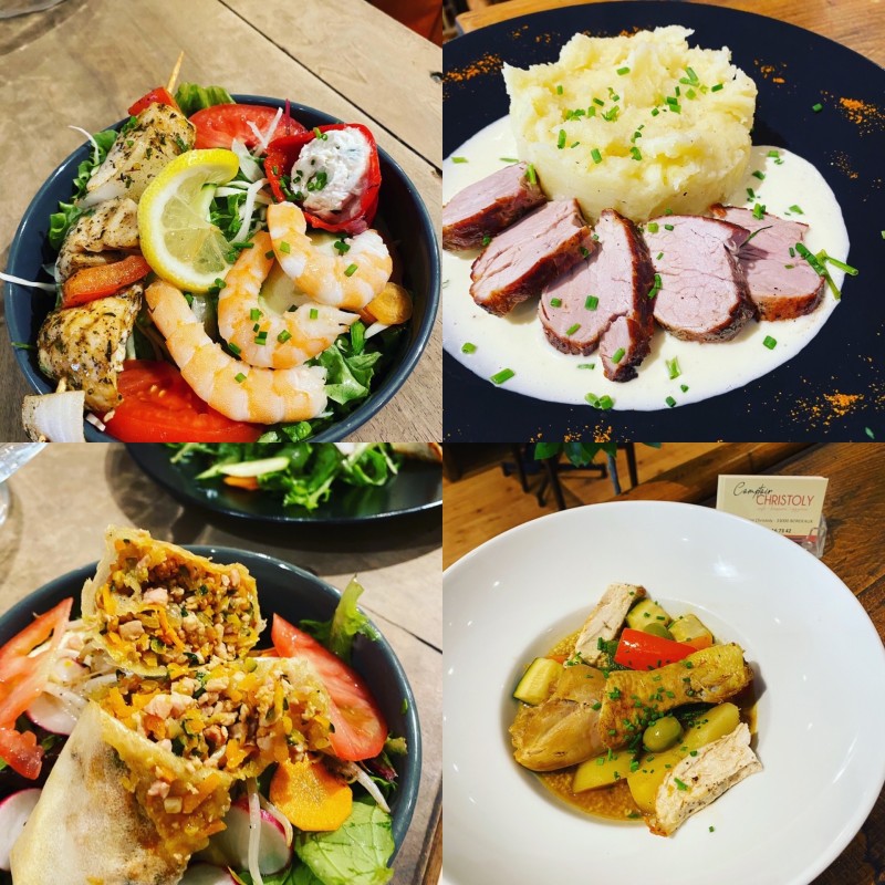 grand choix de plat du jour fait maison restaurant Bordeaux centre